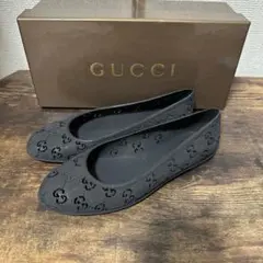 美品 ラバー フラットバレエ