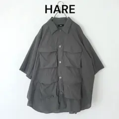 HARE ハレ ミリタリー ビッグ シャツ