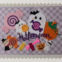 ◆クラフトパンチ◆ミニ壁画◆アルバム◆ハロウィン◆おばけ・かぼちゃ・キャンディー