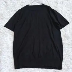 m1122 美品✨半袖ニット サマーニット 3XL 大きいサイズ ブラック 黒