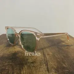ウェリントン　サングラス　グリーンレンズ　ヴィンテージ　レトロスタイル