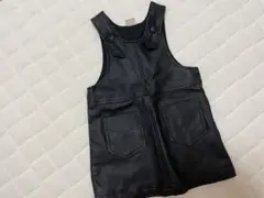 petitmain レザージャンパースカート