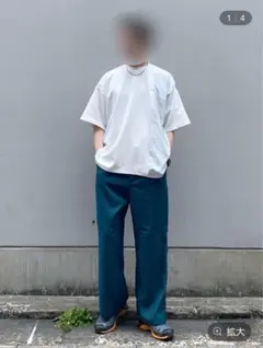 ドレープタックワイドスラックス　L