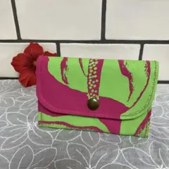 ハンドメイド　tutuvi生地　コイン＆カードケース