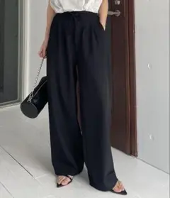 capricieux le'mage ドロストパンツ ブラック　38 美品