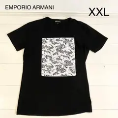 EMPORIO ARMANI Tシャツ XXL ブラック 半袖