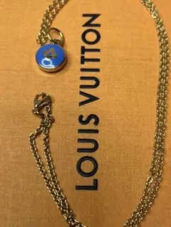 【正規限定】Louis Vuitton ミニ チャーム ネックレス 青