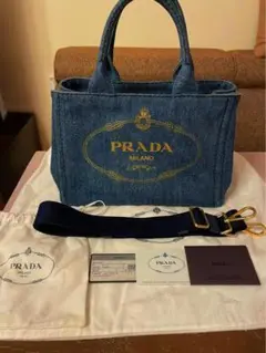 PRADA デニム カナパトートバッグ❤️早い者勝