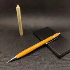 木軸 シャーペン 0.5mm 楓 芯ケース 真鍮合金製 削り出し