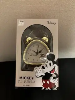 Disney ミッキー ツインベル時計 ゴールド
