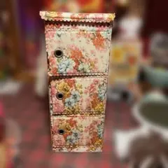 昭和レトロポップ♡花柄収納棚