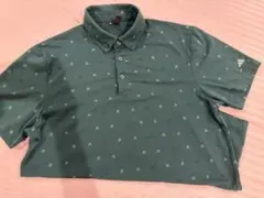 adidas ダークグリーン ポロシャツ L 値下げ