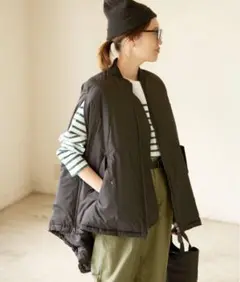 新品○SLOBE IENA○エレストリオフ○MA-1ブルゾンベスト○ブラック