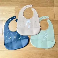 DAISO ダイソー シリコンビブ 3枚セット
