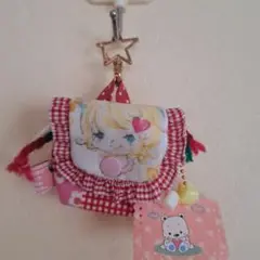 *ハンドメイド*ミニミニ巾着リュック*ロマンズアイ*A*
