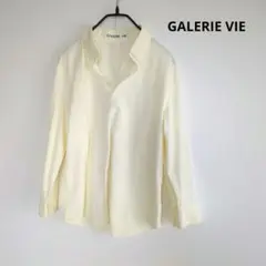 GALERIE VIE イエロー 長袖シャツ 日本製　コットン100%