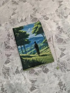 ハンドメイド　文庫本　ブックカバー　文庫本カバー　幻想的な夏休み