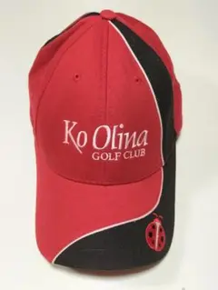 【美品】Ko Olina Hawaii ゴルフキャップ　 テントウムシ刺繍