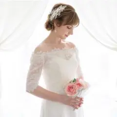 annan ウエディングドレス ボレロ レース 結婚式