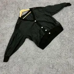 ✨Bou Jeloud✨カーディガン♡シアーニット♡長袖♡ブラック(M)