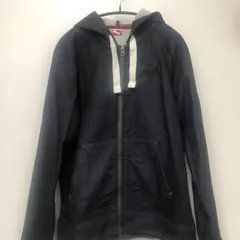 PUMA ダークブルー パーカー　デニム生地　M