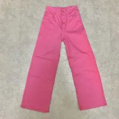 H&M ピンクワイドパンツ