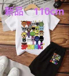 新品　スプランキーキャラクターTシャツ とパンツセットホワイト