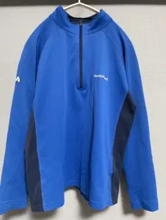 mont-bell モンベル 長袖　青 150 アウトドア　ハーフジップ