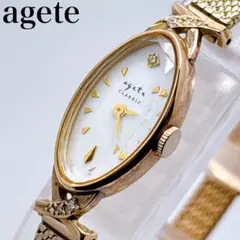 【美品】agate（アガット） クラシック スクエア ダイヤ K10 腕時計 agete - agete アガット XMAS限定 時計 K10の通販 by Lilibeth's