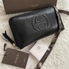 【限定価格】52 GUCCI グッチ ラウンドファスナー 長財布 SOHO