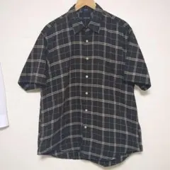 NAUTICA チェックシャツ　ブラック Lサイズ　ノーティカ