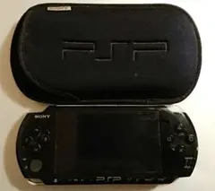 純正ポーチ付 Sony PSP 3000本体 ブラック 電池なし