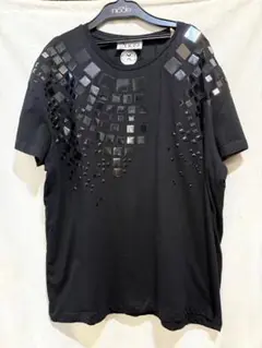 未使用メタルTシャツ黒パンクバンド舞台男女兼ねオーガニックコットン