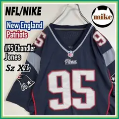 希少‼☆NFL☆ペイトリオッツ★95★チャンドラー・ジョーンズ☆XL☆NIKE