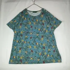 Lサイズ　春夏　 DECoy COLLECTION 花柄 　半袖Tシャツ L