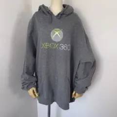 激レア 日本入手困難 Xbox 360 刺繍 3D パーカー グレー Lサイズ
