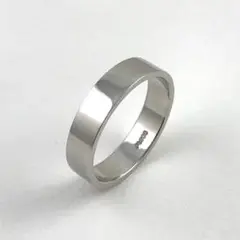 プラチナ pt900 リング平打 幅4.2㎜ 厚さ1.2 11 号 4.91 g