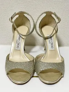 jimmychoo シャンパンゴールド サンダル