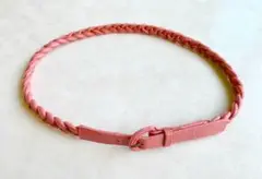 BOTTEGA VENETA ボッテガべネタ ベルト ピンク 本革 レディース