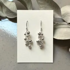 No.5　小枝アクセサリー　大人向け　上品　結婚式　プレゼント　パール