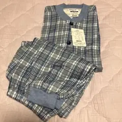 GUNZE男性パジャマ紳士パジャマ長袖長パンツ（前あき）定価5,500円ブルーM