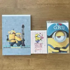 ミニオンズ メモ帳 3種 セット売り
