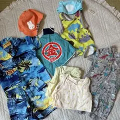 アロハシャツ　水着セット