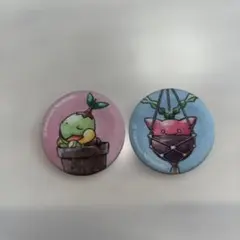 ポケモン 缶バッジ ナエトル ハネッコ