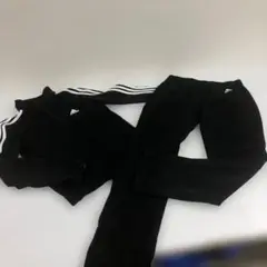 adidas アディダス　ジャージ　上下セット　セットアップ　Lサイズ　ブラック