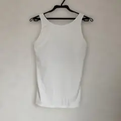 Sukala ホワイトリブタンクトップＬサイズ