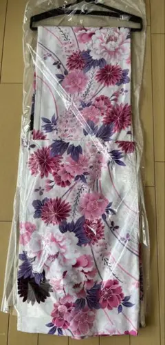レディース　浴衣　単品　ピンク　花柄