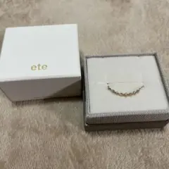 ete K10 レイヤーダイヤパターン ネックレス