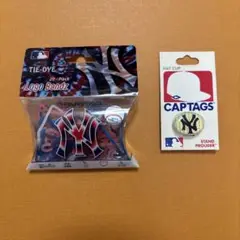 ヤンキース　タイダイ ロゴバンド セット + 帽子クリップ