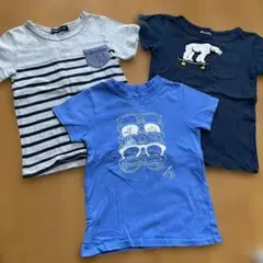 f.o.kids ブルーアズール　男の子　100 Tシャツ　3枚　まとめ　セット